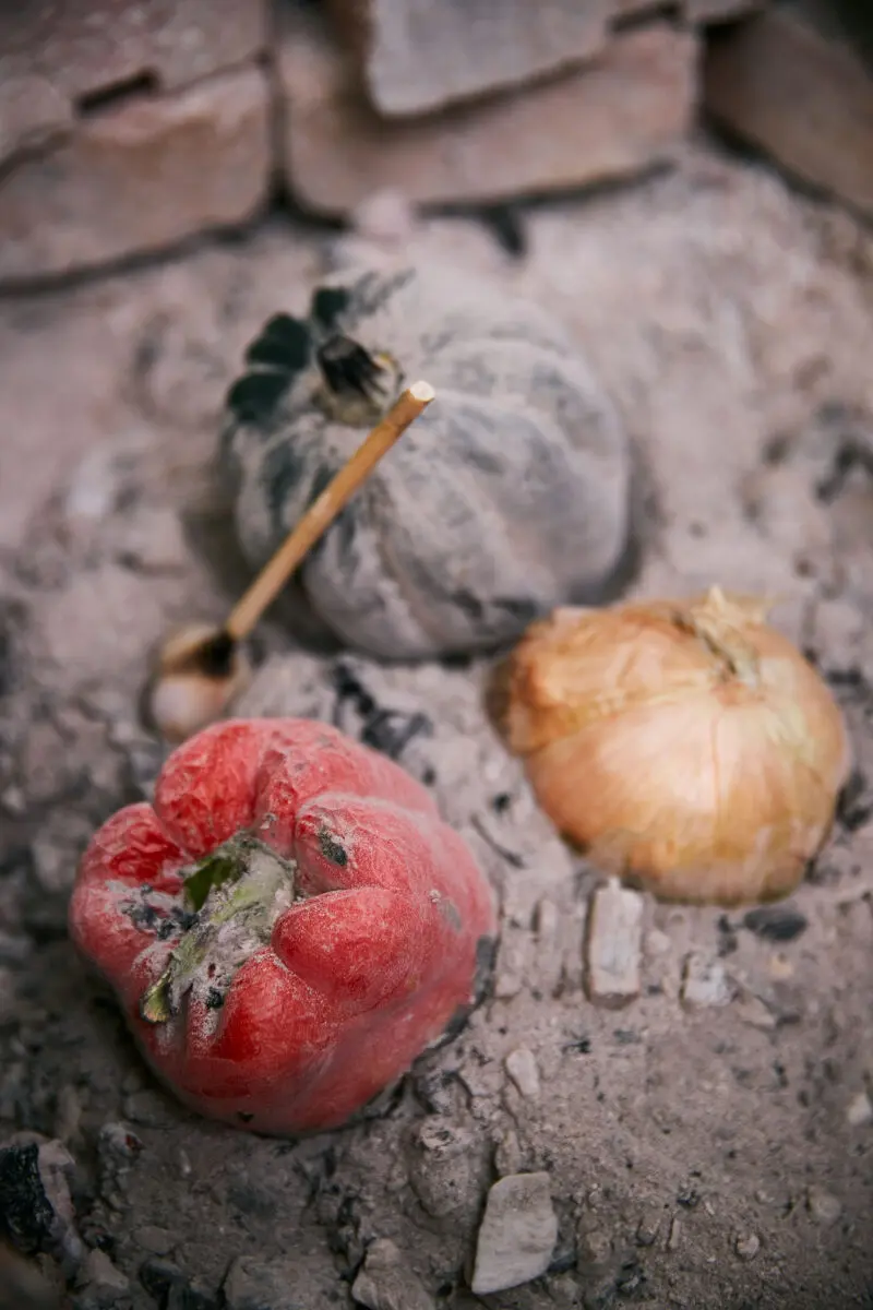 Ember Roasted Vegetables: Caveman Veggies Cooked in the Coals 1 Ember roasted vegetables buried in the coals of a campfire